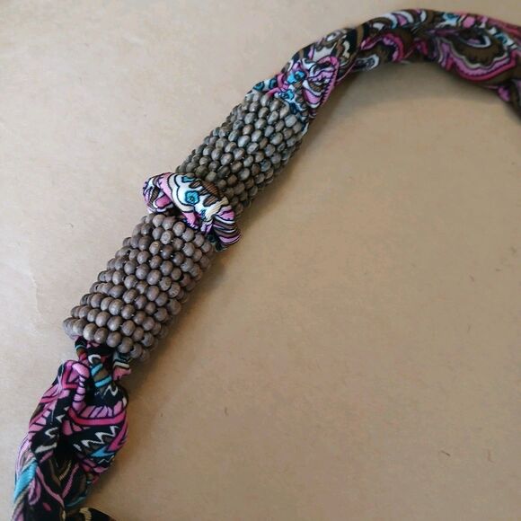 Shoreline Maxi Dress Womens L/XL Halter Smocked Back Pink Paisley Beach Artsy - Picture 6 of 9